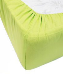 Palags ar gumiju, Daily Apple green, 140x200x20 cm цена и информация | Простыни | 220.lv