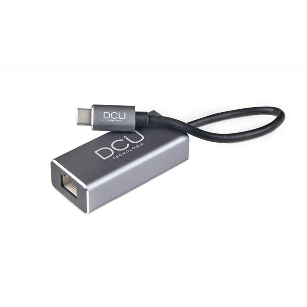 USB C uz RJ45 Tīkla Adapteris DCU 391167 Pelēks cena un informācija | Kabeļi un vadi | 220.lv