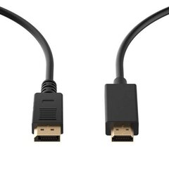 Ewent EC1430, DP/HDMI, 1 m cena un informācija | Kabeļi un vadi | 220.lv