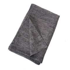 Льняное одеяло Norravilla Herringbone Black, 135x250 см. цена и информация | Покрывала, пледы | 220.lv