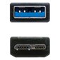 USB 3.0 A uz Micro USB B Kabelis NANOCABLE 10.01.110-BK Melns cena un informācija | Kabeļi un vadi | 220.lv