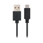 USB A uz USB C Kabelis NANOCABLE 10.01.210 Melns цена и информация | Kabeļi un vadi | 220.lv