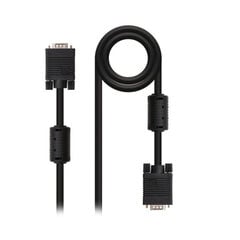 VGA-кабель NANOCABLE 10.15.01 Чёрный цена и информация | Кабели и провода | 220.lv