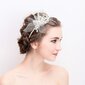 Kāzu galvas saite Frcolor Crystal, Peal Flower Hair Band Tiara цена и информация | Matu aksesuāri | 220.lv