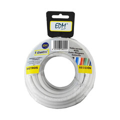 Кабель EDM 3 x 2,5 mm Белый 20 m цена и информация | Кабели и провода | 220.lv