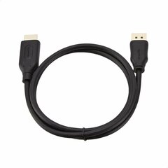 Кабель DisplayPort на HDMI Amazon Basics DPH12M-3FT-1P Чёрный (Пересмотрено A+) цена и информация | Кабели и провода | 220.lv