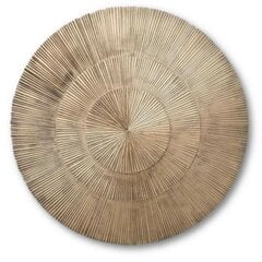 Настенный декор DKD Home Decor 3D Натуральный Позолоченный Восточный круги Деревянный MDF (120 x 3 x 120 cm) цена и информация | Детали интерьера | 220.lv
