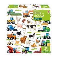 Usborne Book and Jigsaw Farm cena un informācija | Grāmatas mazuļiem | 220.lv