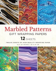 Marbled Patterns Gift Wrapping Papers - 12 sheets: 18 x 24 inch (45 x 61 cm) High-Quality Wrapping Paper cena un informācija | Grāmatas par veselīgu dzīvesveidu un uzturu | 220.lv