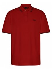 Vīriešu polo krekls BUGATTI Contrast Stripes, Sarkans 562057340 cena un informācija | Vīriešu T-krekli | 220.lv