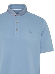 Vīriešu polo krekls BUGATTI Grandad Collar Cont, Zils-pelēks 562057299 cena un informācija | Vīriešu T-krekli | 220.lv