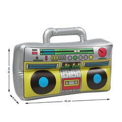 Radio kasete 40 x 20 x 8 cm Apģērbu Piederumi Piepūšamās 80. gadi цена и информация | Карнавальные костюмы, парики и маски | 220.lv