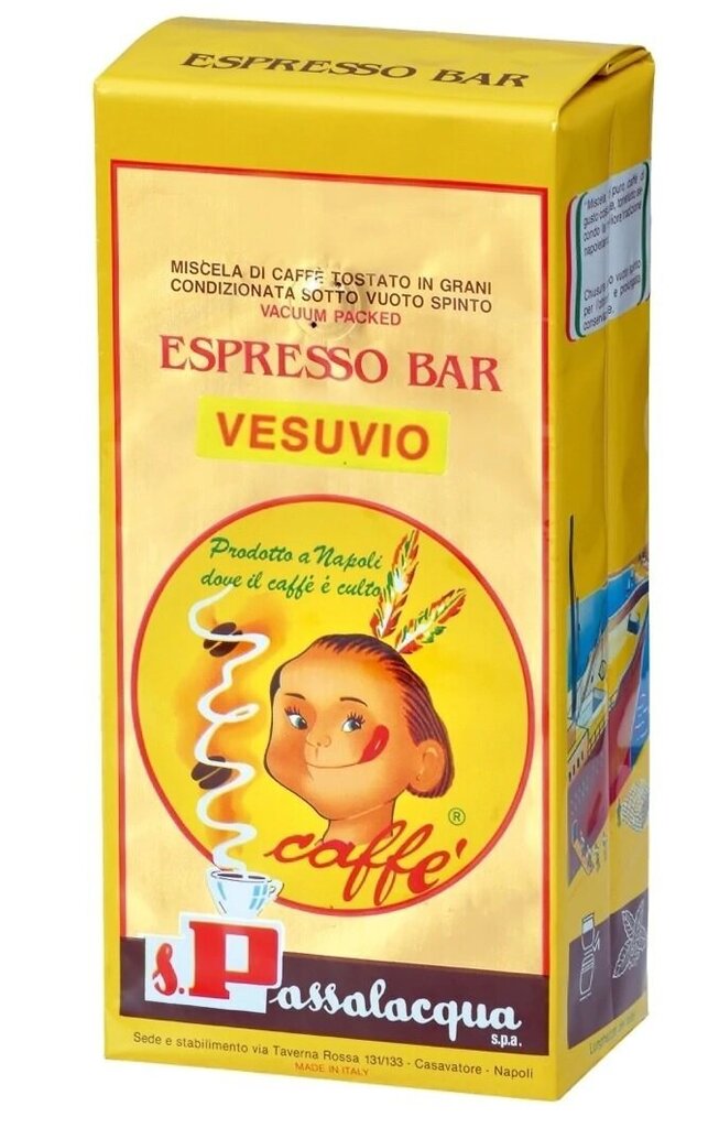 Kafijas pupiņas Passalacqua Vesuvio 1kg цена и информация | Kafija, kakao | 220.lv