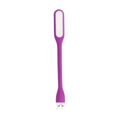 Mini LED lampa silikona USB violeta cena un informācija | Galda lampas | 220.lv