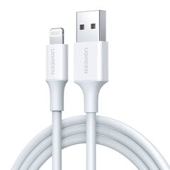 Cable Lightning to USB UGREEN 2.4A US155, 0.5m (white) цена и информация | Кабели и провода | 220.lv