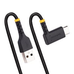 USB A uz USB C Kabelis Startech R2ACR-15C Melns цена и информация | Кабели для телефонов | 220.lv