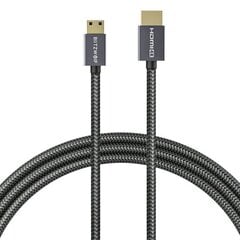 Blitzwolf BW-HDC4 HDMI to HDMI cable 4K, 1.2m (black) цена и информация | Кабели и провода | 220.lv
