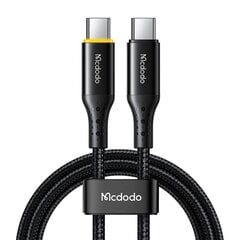 Mcdodo Кабель Mcdodo CA-3461 USB-C на USB-C, PD 100 Вт, 1,8 м (черный) цена и информация | Кабели и провода | 220.lv