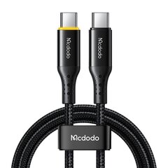 Mcdodo Кабель Mcdodo CA-3460 USB-C на USB-C, PD 100 Вт, 1,2 м (черный) цена и информация | Кабели и провода | 220.lv