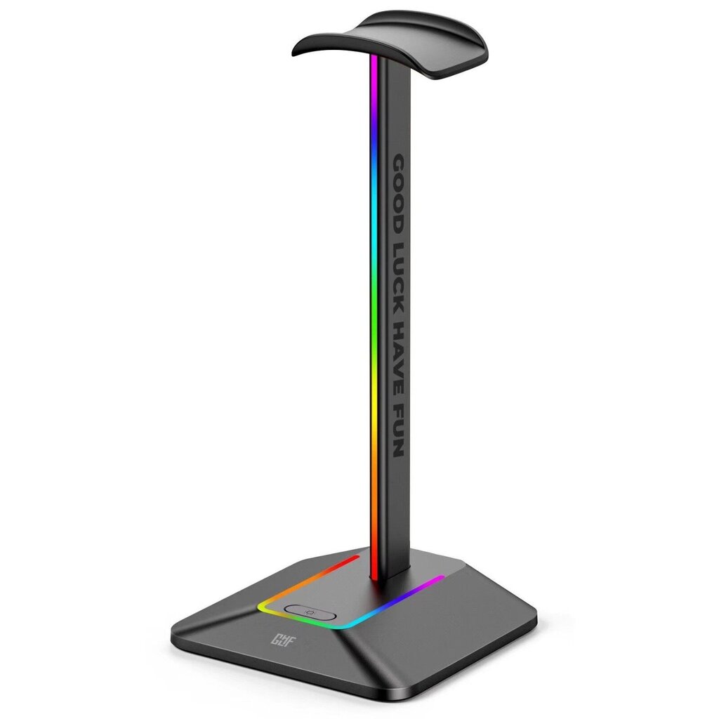 GLHF - statīvs 2U RGB, melns cena un informācija | Austiņu piederumi | 220.lv