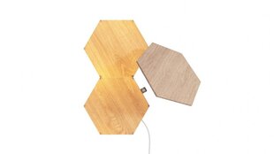 Nanoleaf Elements Wood Hexagons Expansion Pack (3 panels) cena un informācija | Sienas lampas | 220.lv