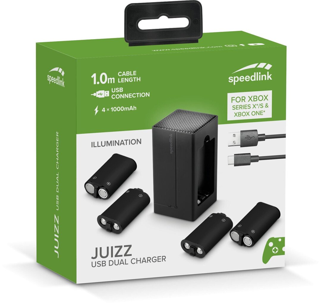 Speedlink JUIZZ USB lādētājs Xbox Series X-S, melns cena un informācija | Gaming aksesuāri | 220.lv