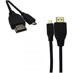 HDMI uz Micro HDMI Kabelis EDM Melns 1 m cena un informācija | Kabeļi un vadi | 220.lv