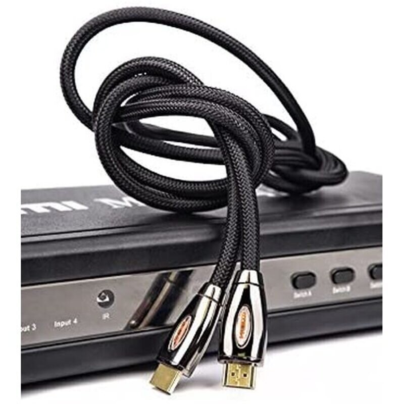HDMI Kabelis DCU 30501051 3 m Melns cena un informācija | Kabeļi un vadi | 220.lv