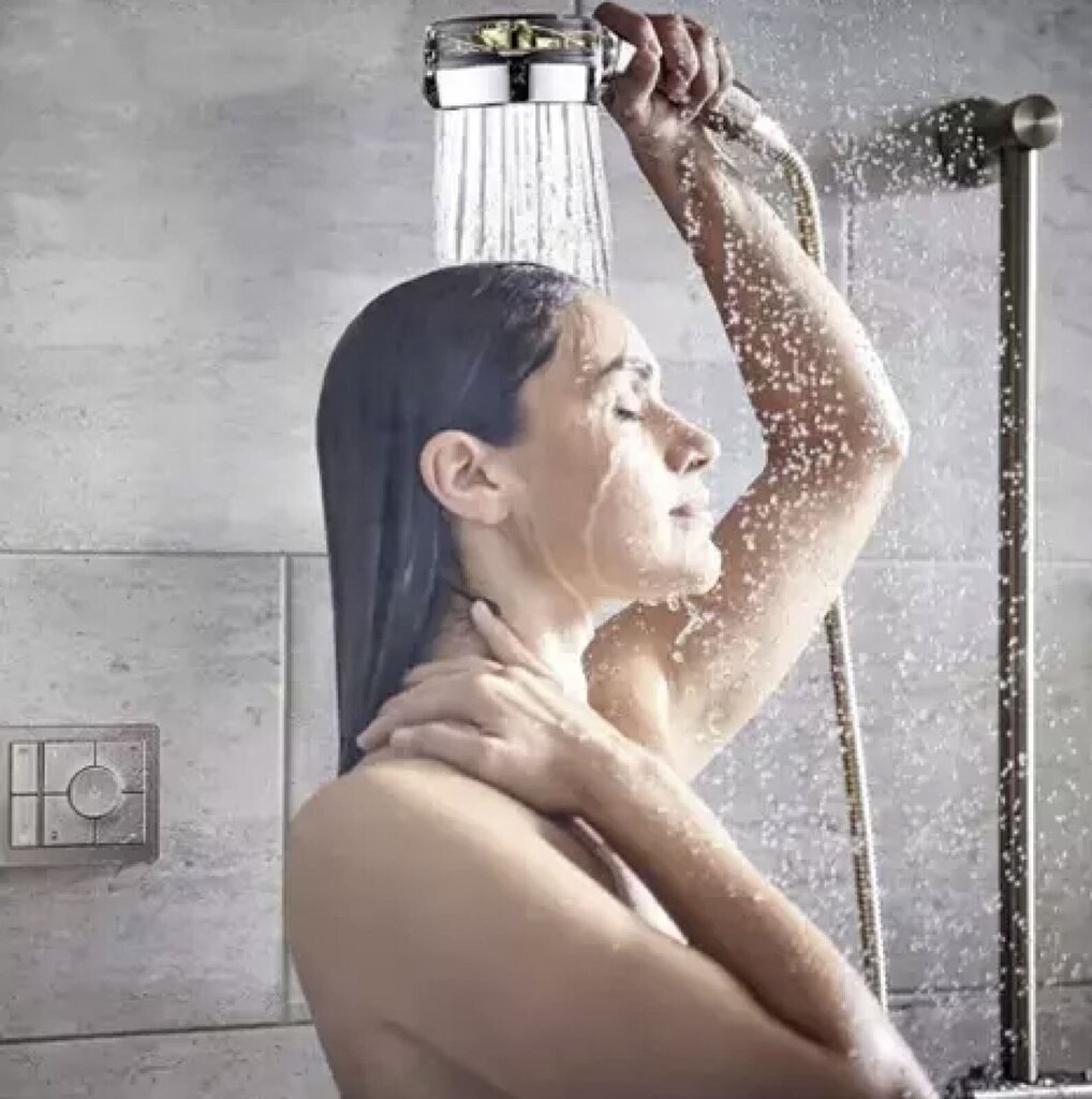 Hromēta dušas galva Ruhhy цена и информация | Aksesuāri jaucējkrāniem un dušai | 220.lv
