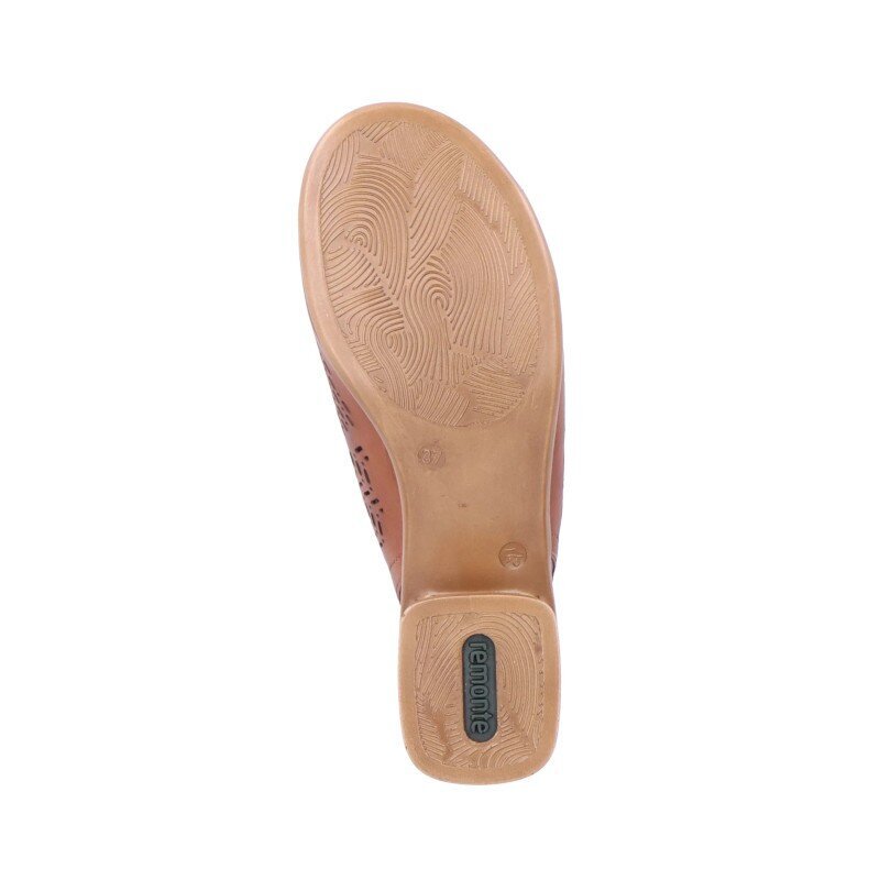 Brūnas sieviešu sandales uz vidēja papēža Remonte cena un informācija | Sieviešu sandales | 220.lv