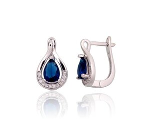 Серебряные серьги 3.80г, 925° цена и информация | Серьги | 220.lv