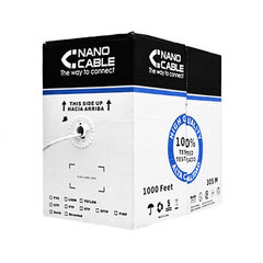 Жесткий сетевой кабель FTP кат. 5е NANOCABLE 10.20.0704 305 m цена и информация | Кабели и провода | 220.lv