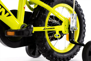 12" Велосипед Niki Karbon 2023, цвет: чёрный/лимонный (9596) цена и информация | Велосипеды | 220.lv