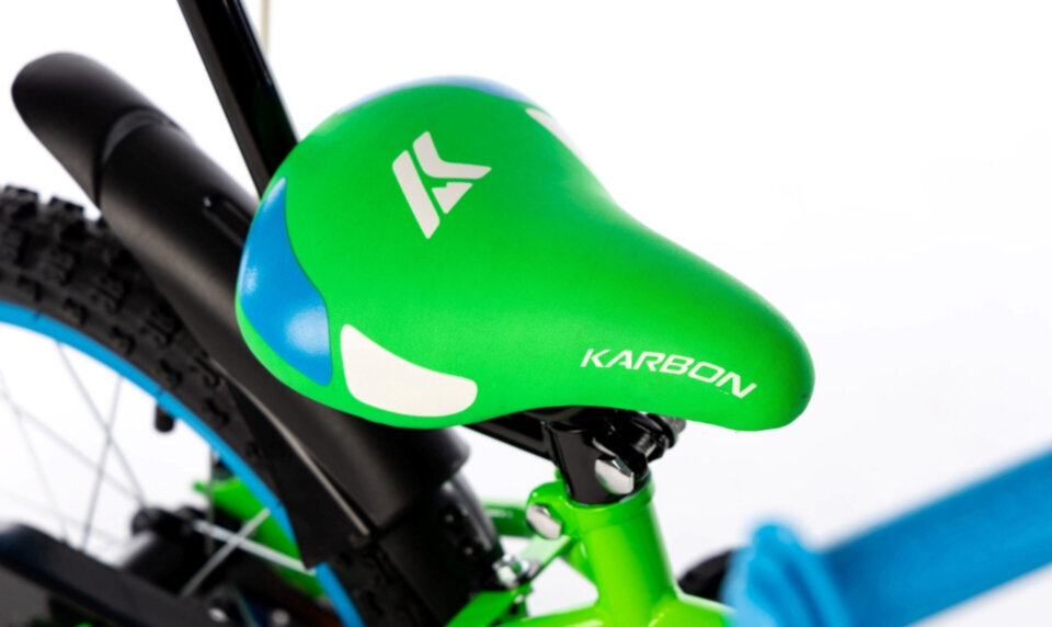 16" velosipēds Alvin Karbon, krāsa: zila/zaļa (9335) cena un informācija | Velosipēdi | 220.lv