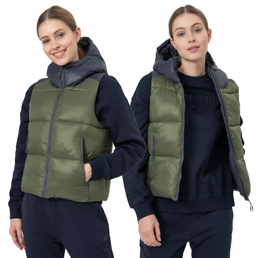 Tops ar lencītēm, veste 4F H4Z22 KUDP004 32S cena un informācija | Sieviešu vestes | 220.lv