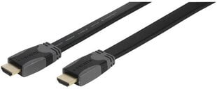 Vivanco кабель HDMI - HDMI 1.5 м плоский (47103) цена и информация | Кабели и провода | 220.lv