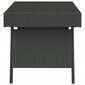 vidaXL galdiņš, 60x40x38 cm, polietilēna rotangpalma, melns cena un informācija | Žurnālgaldiņi | 220.lv
