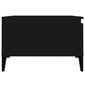 vidaXL kafijas galdiņš, melns, 55x55x36,5 cm, inženierijas koks cena un informācija | Žurnālgaldiņi | 220.lv