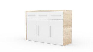 Kumode ADRK Furniture Staria, balta/brūna цена и информация | Комоды | 220.lv