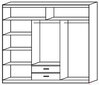 Skapis ADRK Furniture Erwin 235, brūns cena un informācija | Skapji | 220.lv