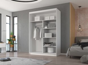 Шкаф ADRK Furniture Esti 150, белый цена и информация | Шкафы | 220.lv