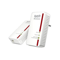 PLC Adapteris Fritz! 1240E 300 Mbps WIFI Balts cena un informācija | Elektrības slēdži, rozetes | 220.lv