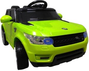 Elektriskā automašīna bērniem F1 ar EVA diskiem, zaļa cena un informācija | Bērnu elektroauto | 220.lv