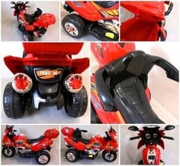 Vienvietīgs elektriskais skrejritenis bērniem M3, sarkans cena un informācija | Bērnu elektroauto | 220.lv
