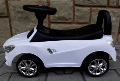 Bērnu uzbraucamā automašīna Ride-on J2, balta цена и информация | Rotaļlietas zīdaiņiem | 220.lv
