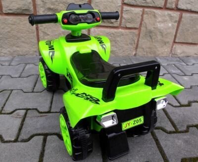 Bērnu stumjamā automašīna Quad J5, zaļa cena un informācija | Rotaļlietas zīdaiņiem | 220.lv