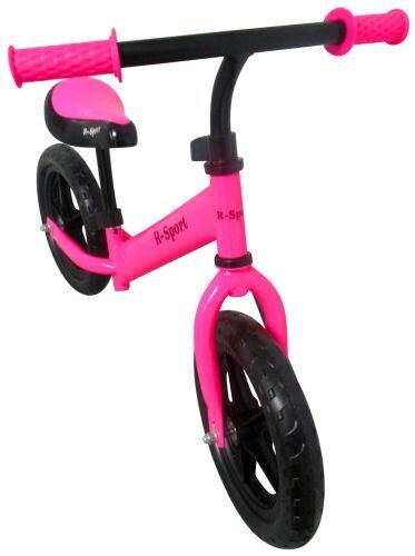 Līdzsvara velosipēds R7 ar EVA riteņiem, rozā cena un informācija | Balansa velosipēdi | 220.lv