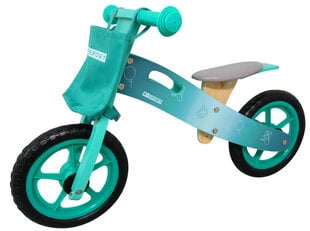 Koka līdzsvara velosipēds R10 ar EVA riteņiem, zils цена и информация | Балансировочные велосипеды | 220.lv