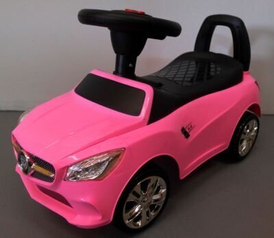 Uzbraucams J2 bērnu auto, rozā cena un informācija | Rotaļlietas zīdaiņiem | 220.lv
