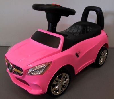 Uzbraucams J2 bērnu auto, rozā cena un informācija | Rotaļlietas zīdaiņiem | 220.lv